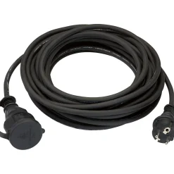 Cavo di prolunga H05RR-F 3G1,5 10 m Nero