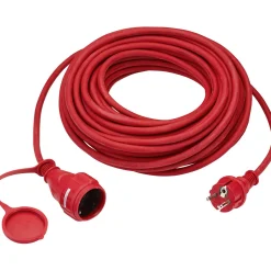 Cavo di prolunga H05RR-F 3G1,5 20 m Rosso