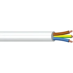 Cavo H05VV-F 3x1,5 mm² 5 m bianco