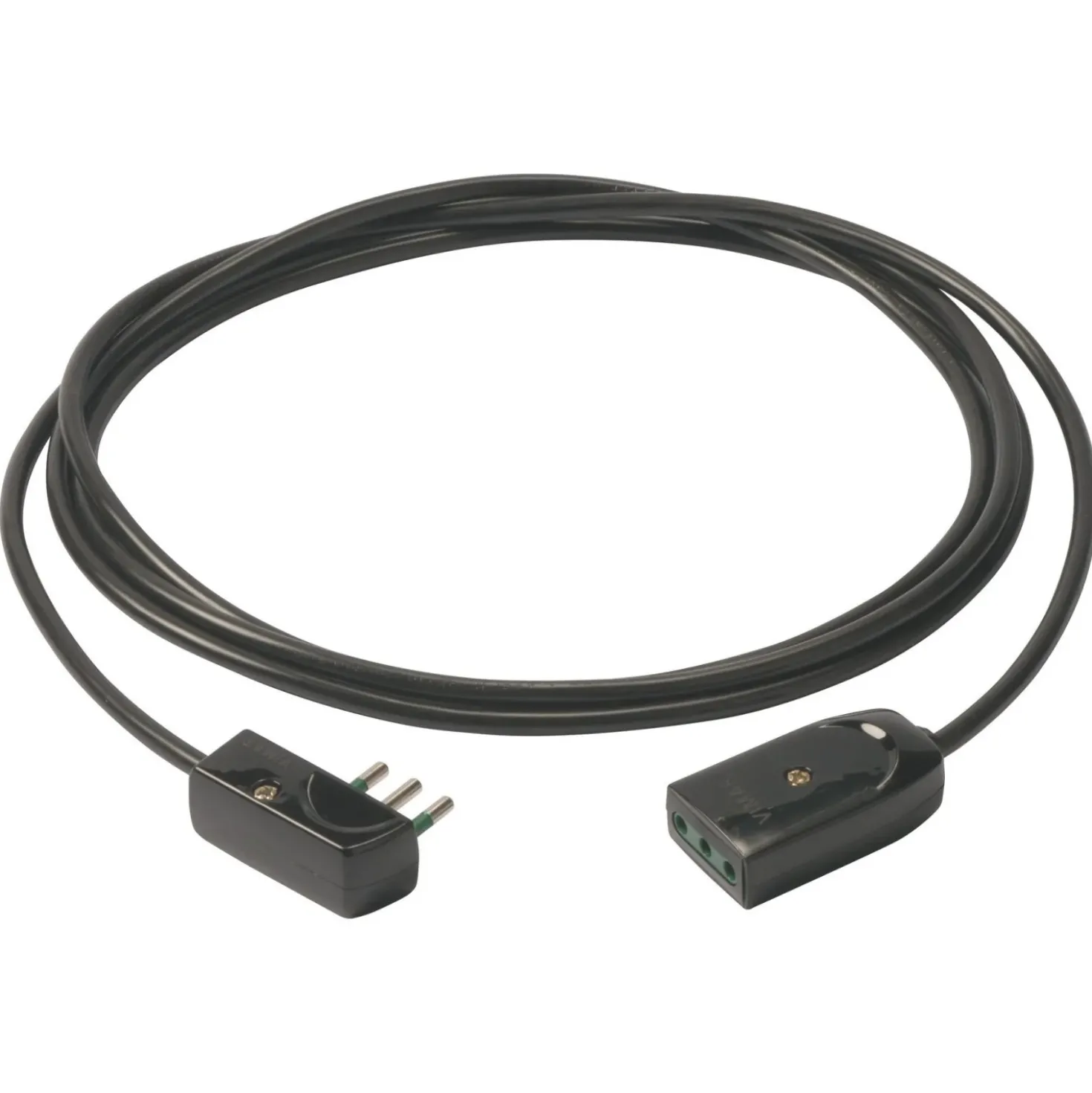Cavo prolunga Vimar 3G0,75+spina piatta 3 m nero