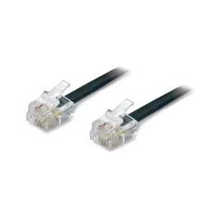 Cavo telefono piatto RJ11 6p/4C 10 m nero