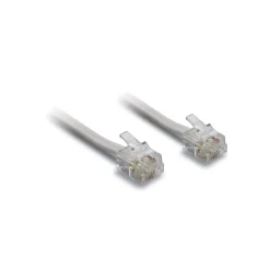 Cavo telefono piatto RJ11 6p/4C 3 m bianco