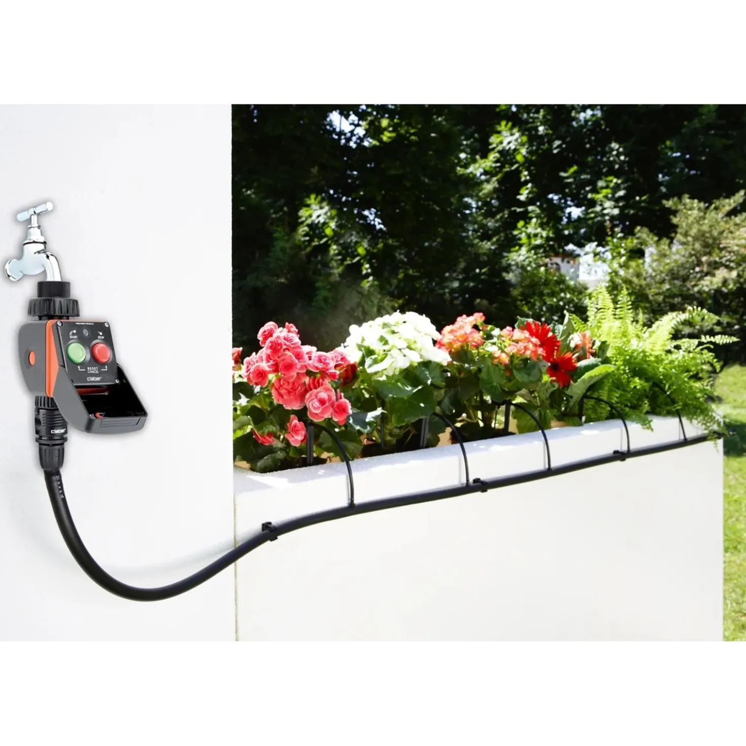 Centralina per irrigazione a batteria Aquauno Pratico Claber