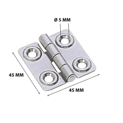 Cerniera acciaio inox 45x45x1,5 mm