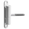 Cerniera anuba in acciaio verniciato a polvere Ø 15 mm bianco max 20 kg 2 pz