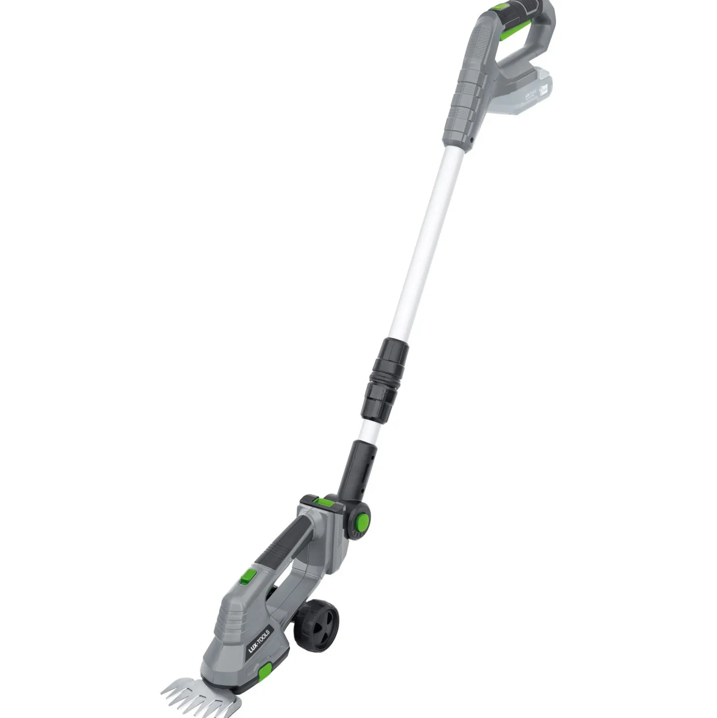 Cesoie per erba ed arbusti con manico telescopico batteria 20 V