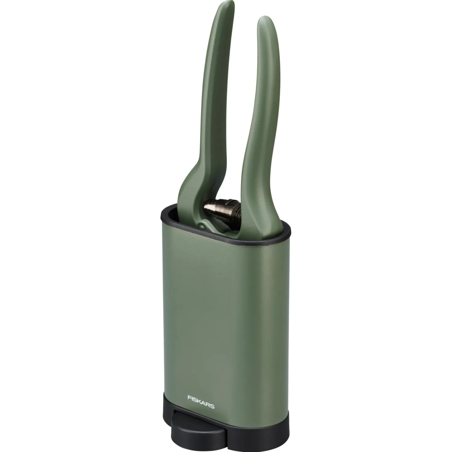 Cesoie per potatura piante e fiori con supporto Fiskars verde