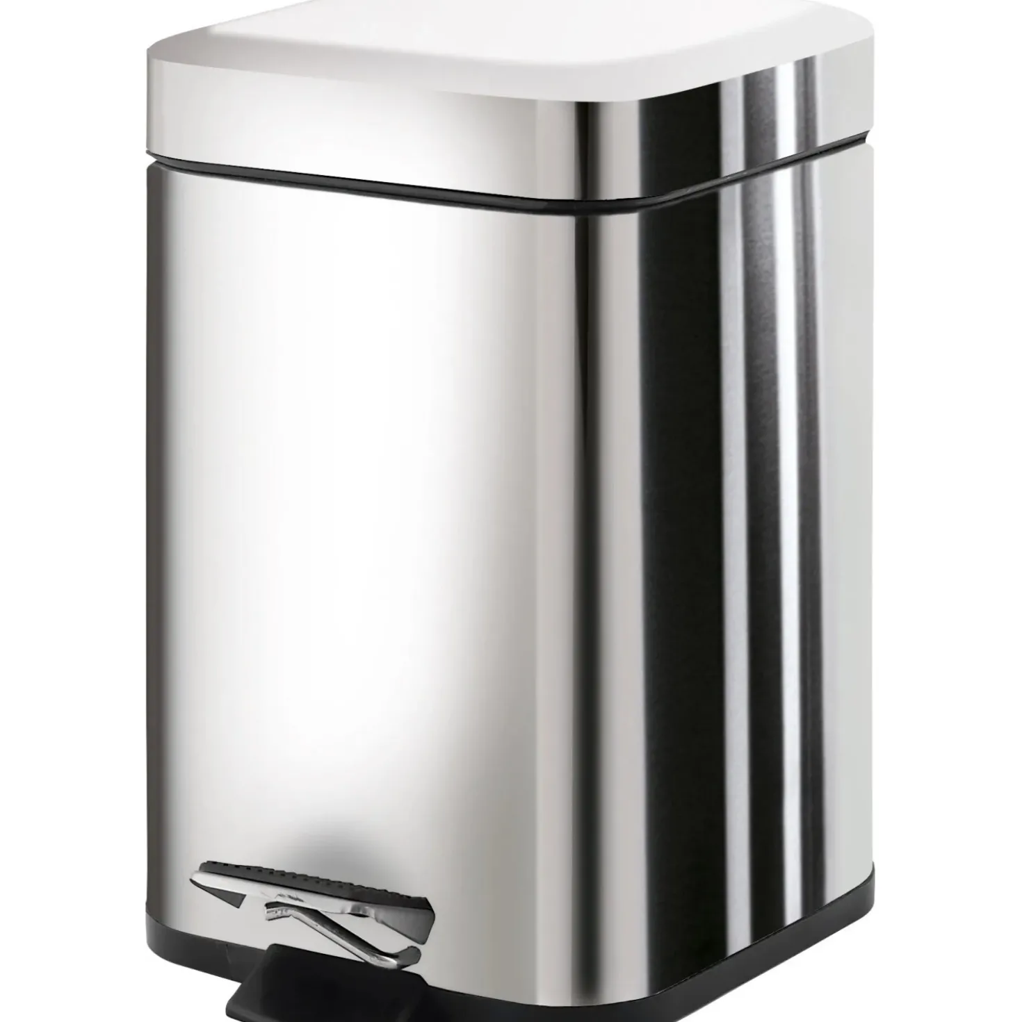 Cestino da bagno Argenta in metallo 3 l cromo