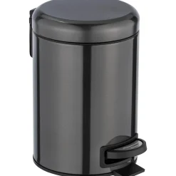 Cestino da bagno Wenko in acciaio 3 l nero