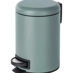 Cestino da bagno Wenko leman in metallo 3 l grigio