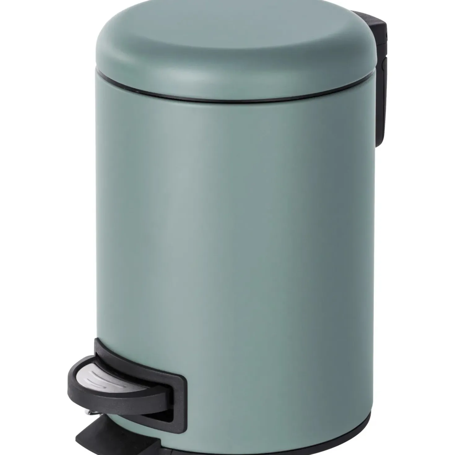 Cestino da bagno Wenko leman in metallo 3 l grigio