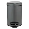 Cestino da bagno Wenko leman in metallo 3 l antracite