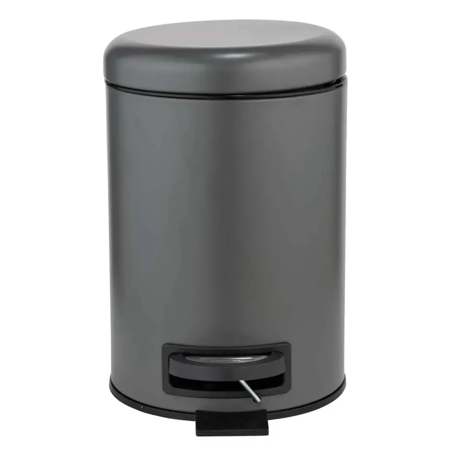 Cestino da bagno Wenko leman in metallo 3 l antracite