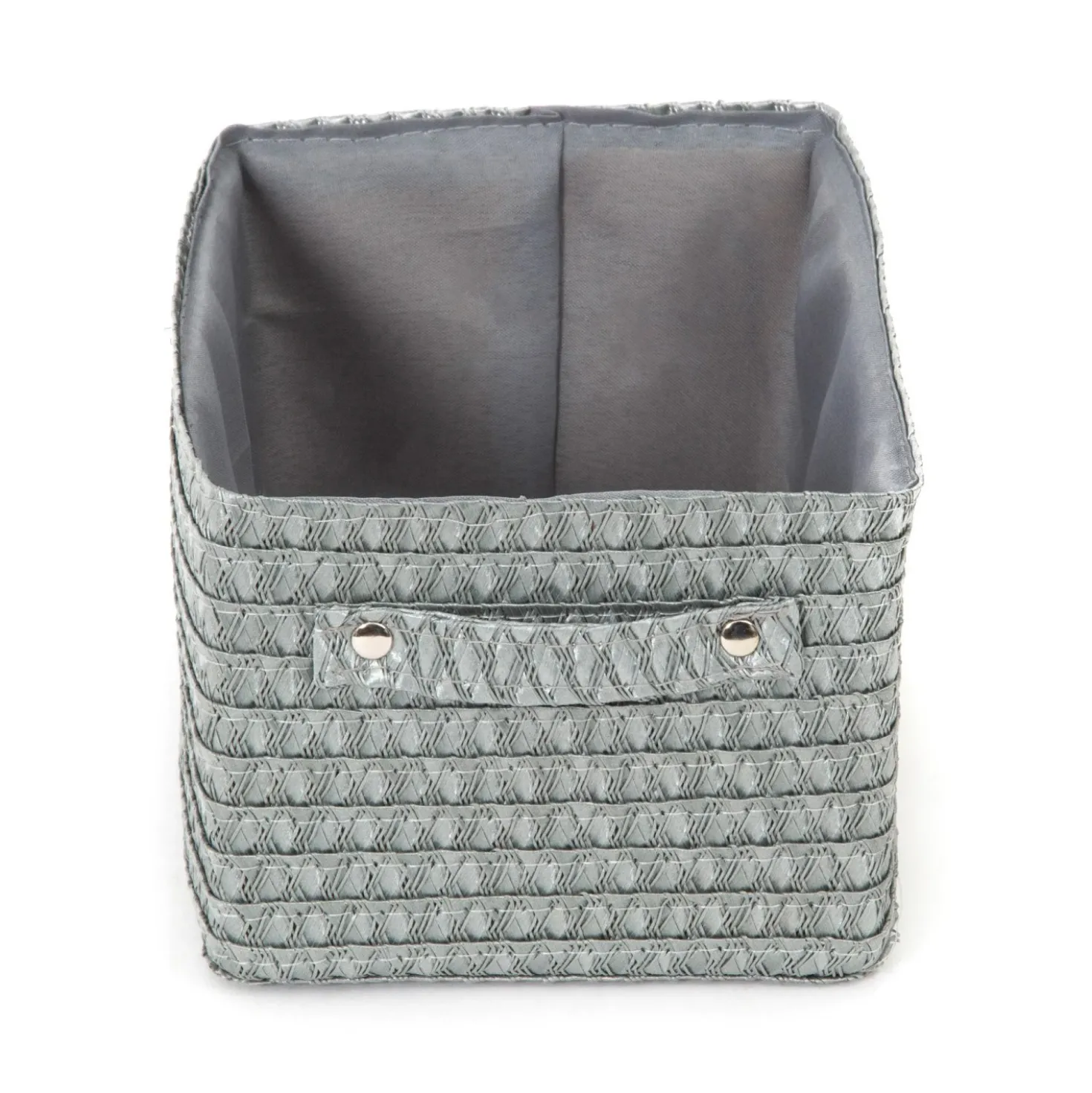 Cestino portaoggetti Lilou grigio 23x15x12 cm