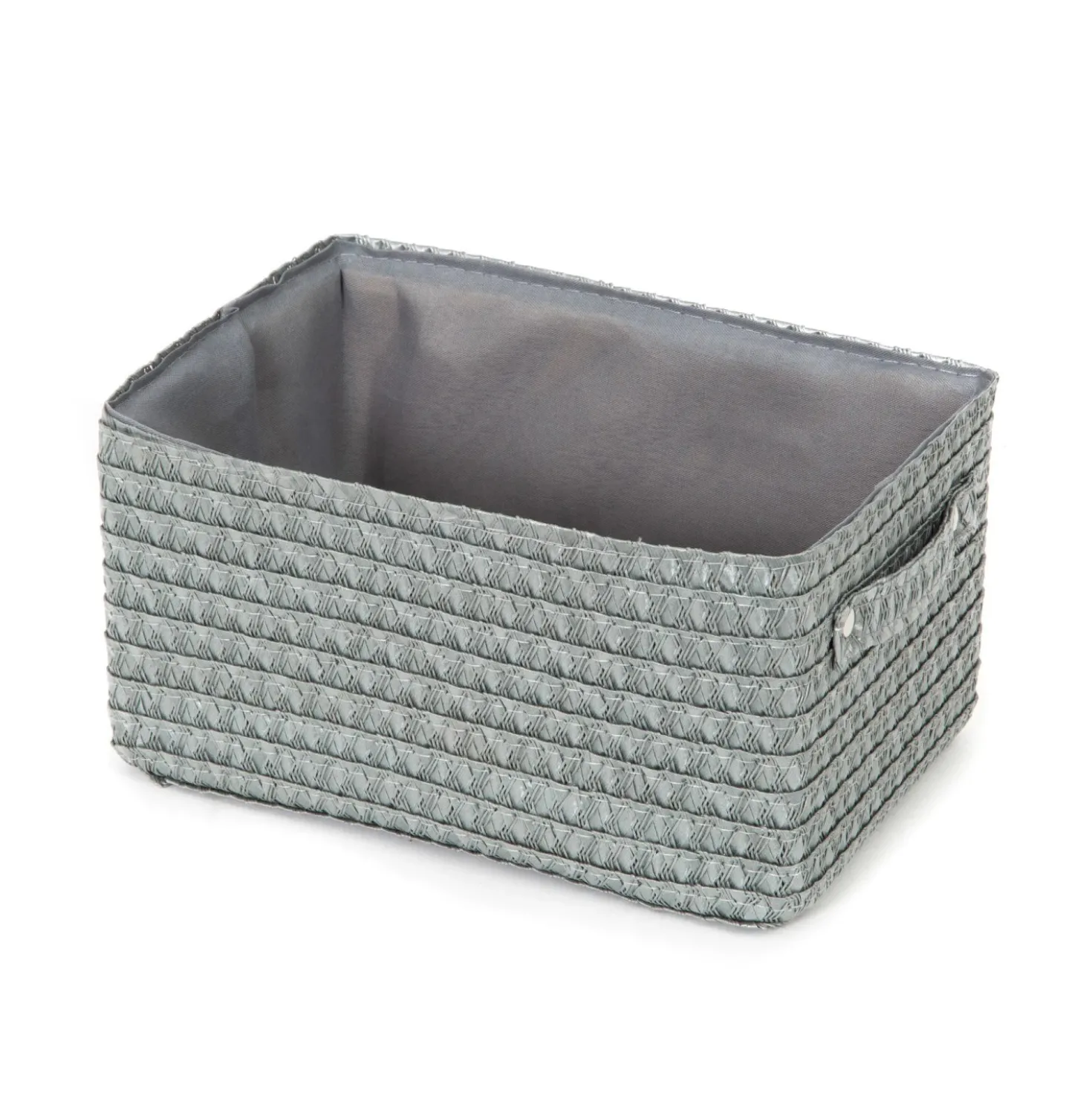 Cestino portaoggetti Lilou grigio 23x15x12 cm