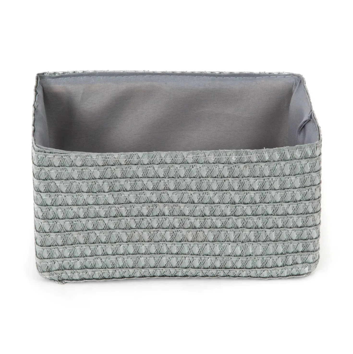 Cestino portaoggetti Lilou grigio 23x15x12 cm