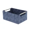 Cestino portaoggetti Toronto blu 25x17x10 cm