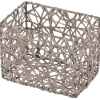 Cestino portaoggetti Wenko Curly 15x11x10,5 cm grigio talpa
