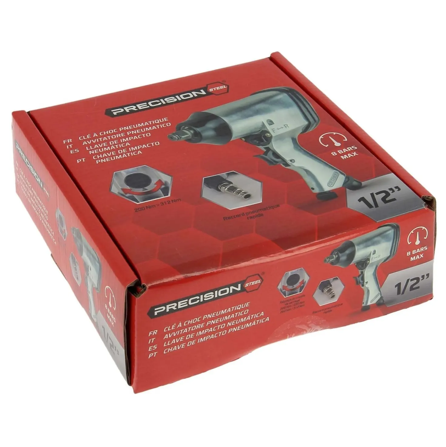 Chiave Shock pneumatica Precision Steel 1/2"