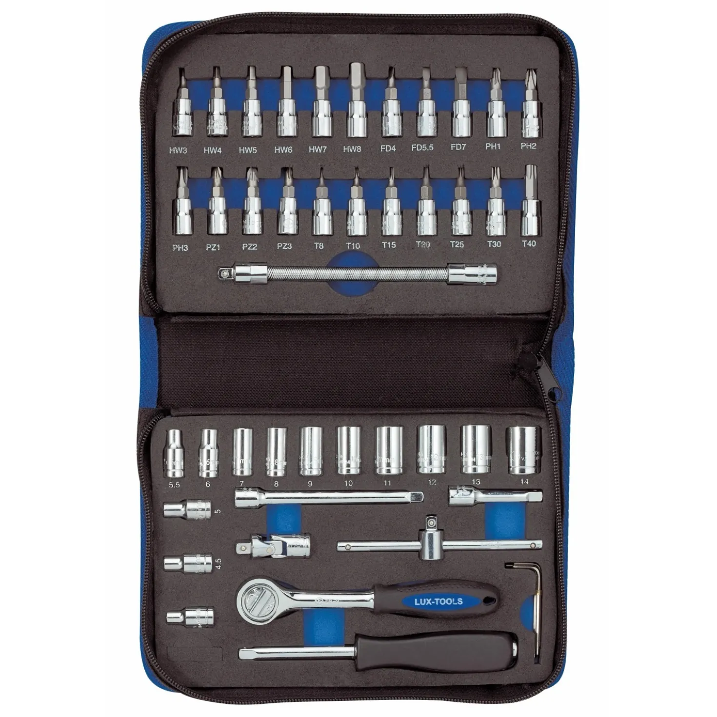 Chiavi a bussola LUX-TOOLS Classic 45 pz