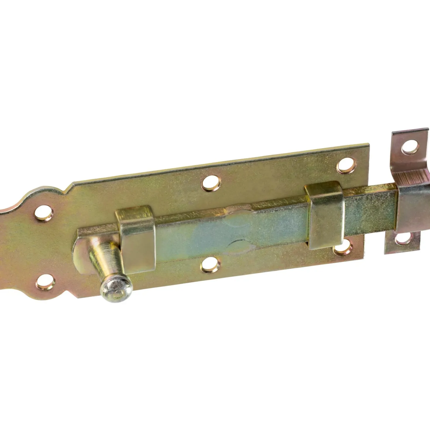 Chiavistello per finestra con manopola zincato 120x45 mm giallo
