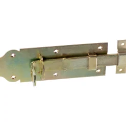 Chiavistello per porte zincato 180x65 mm giallo