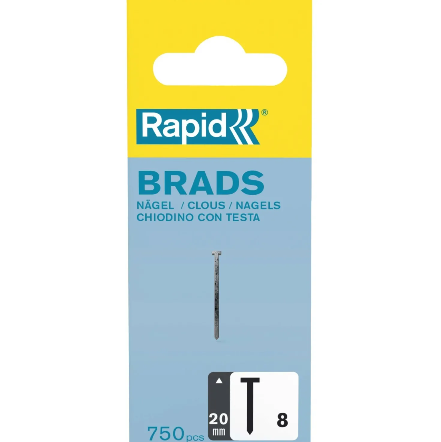 Chiodini Rapid No. 8 da 20 mm