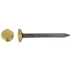 Chiodo testa ottone bombata acciao blu temperato 2x20 mm x20 pz