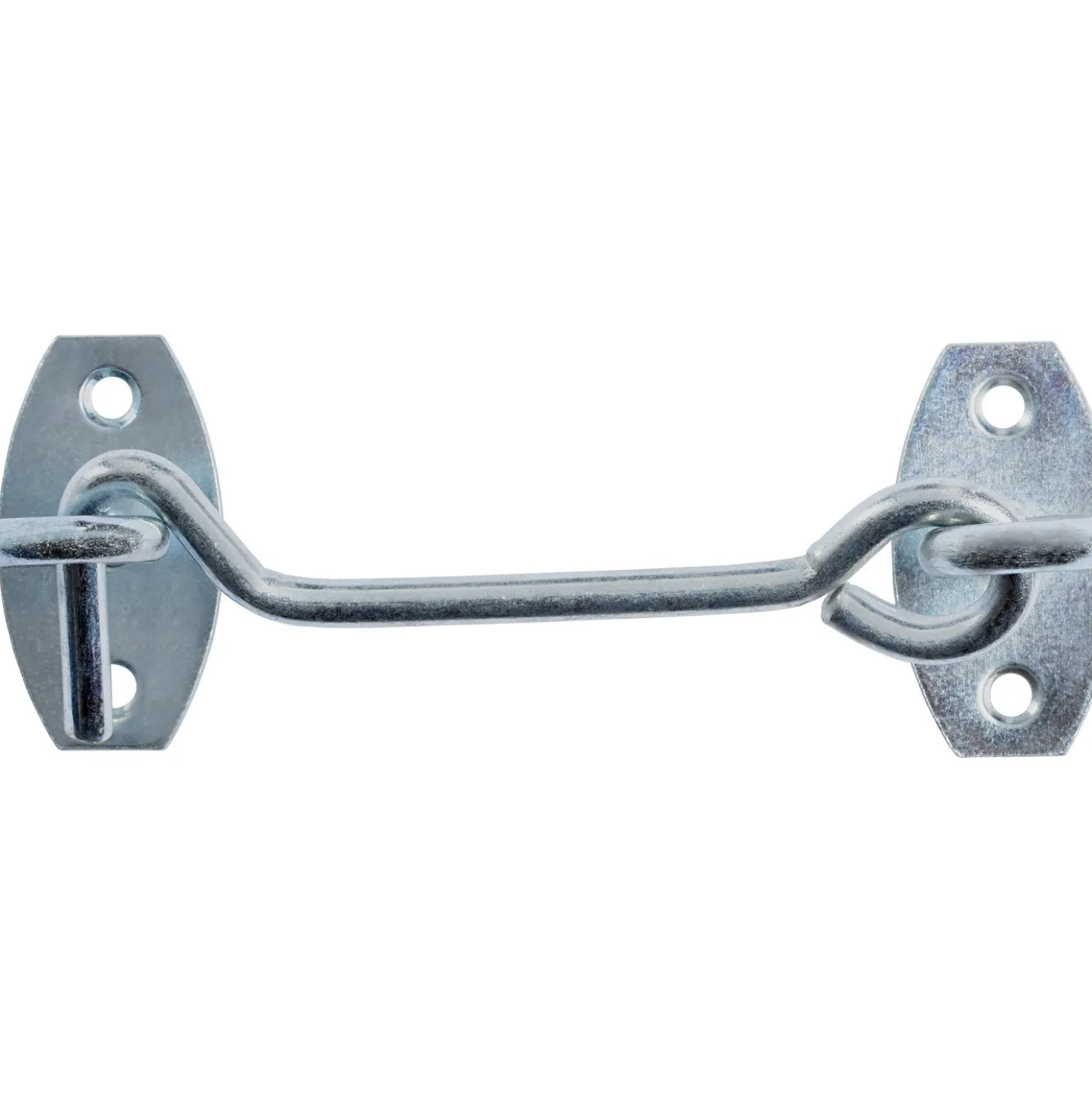 Chiusura a gancio antivento con staffa zincata 5,2x100 mm