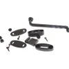 Chiusura a leva in plastica nera interasse 15 mm
