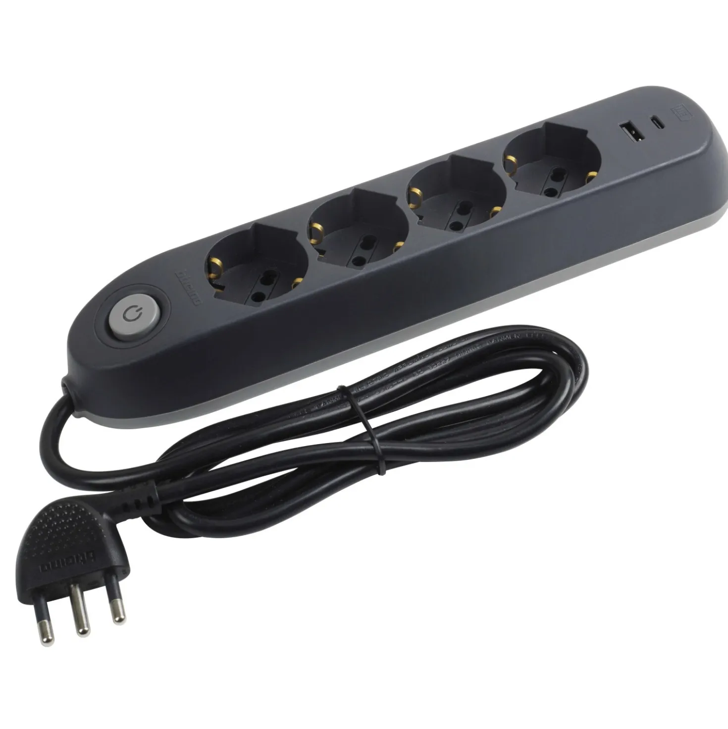 Ciabatta Multipresa elettrica BTICINO con interruttore e caricatore USB