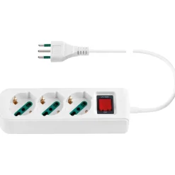 Ciabatta multipresa mobile Vimar 2P+T 10 A 250 V bianco