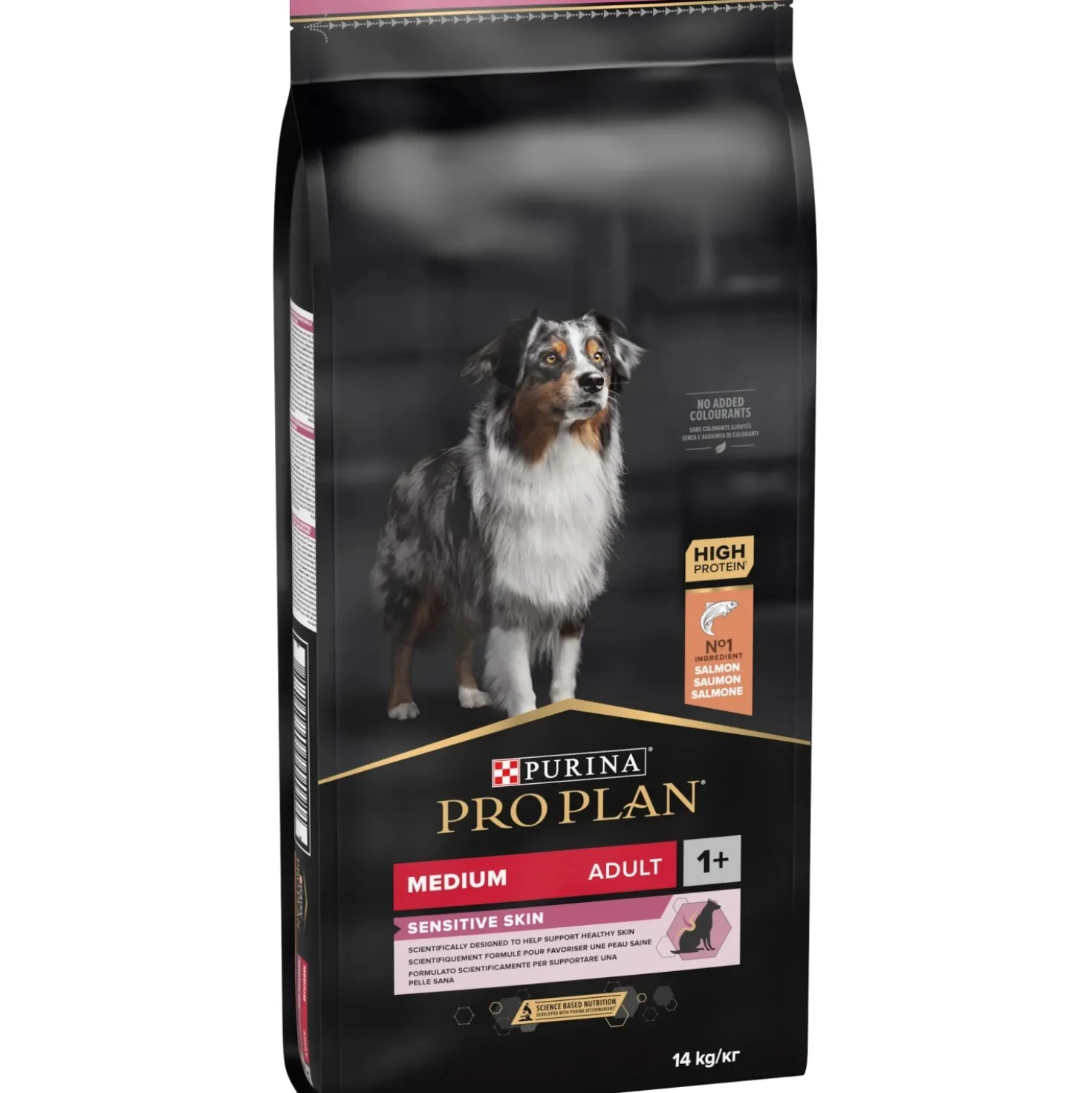 Cibo ricco di Salmone Purina ProPlan Medium Adult Sensitive Skin