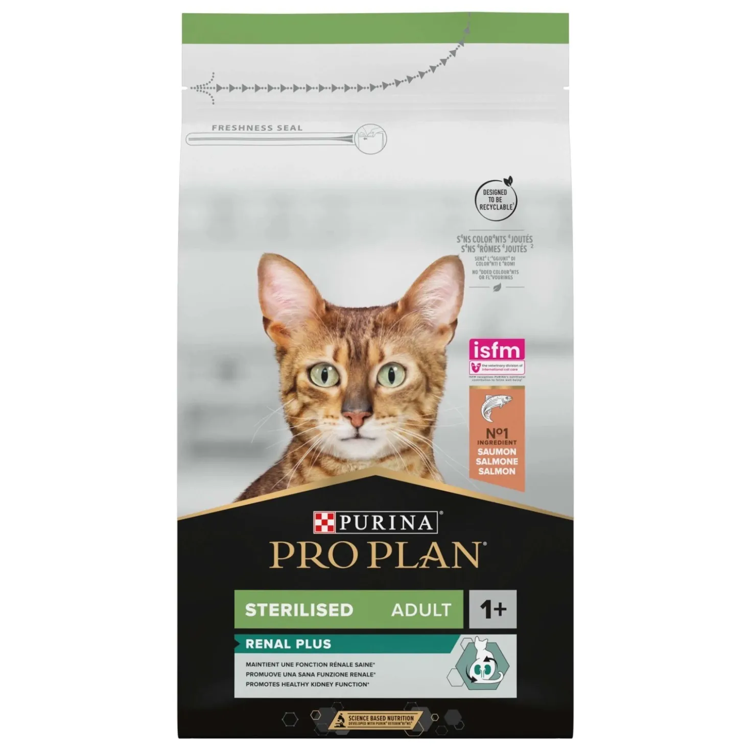 Cibo secco per gatti Purina ProPlan Sterilized Renal al salmone 1,5 kg