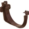 Cicogna per grondaia in PVC marrone 25 cm