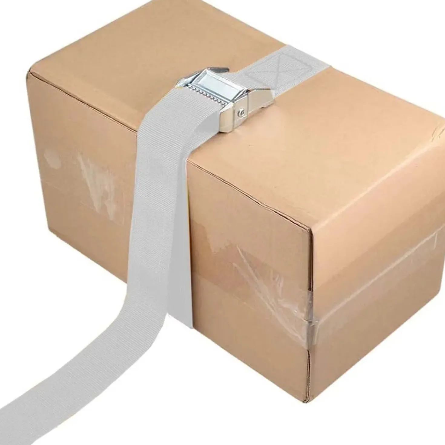 Cinghia a fibbia inox bianco 5 m x 25 mm P 250 kg