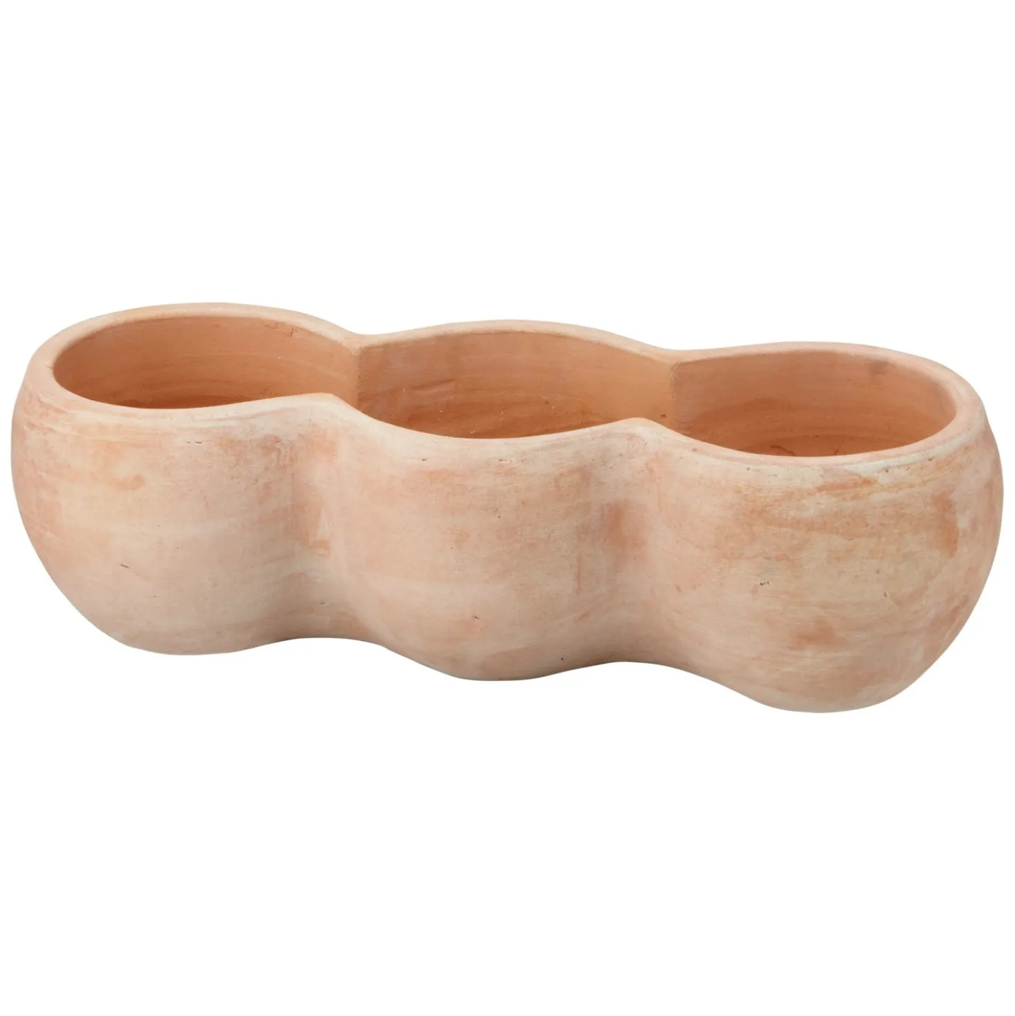 Ciotola per piante in terracotta 12,8x43x16 cm