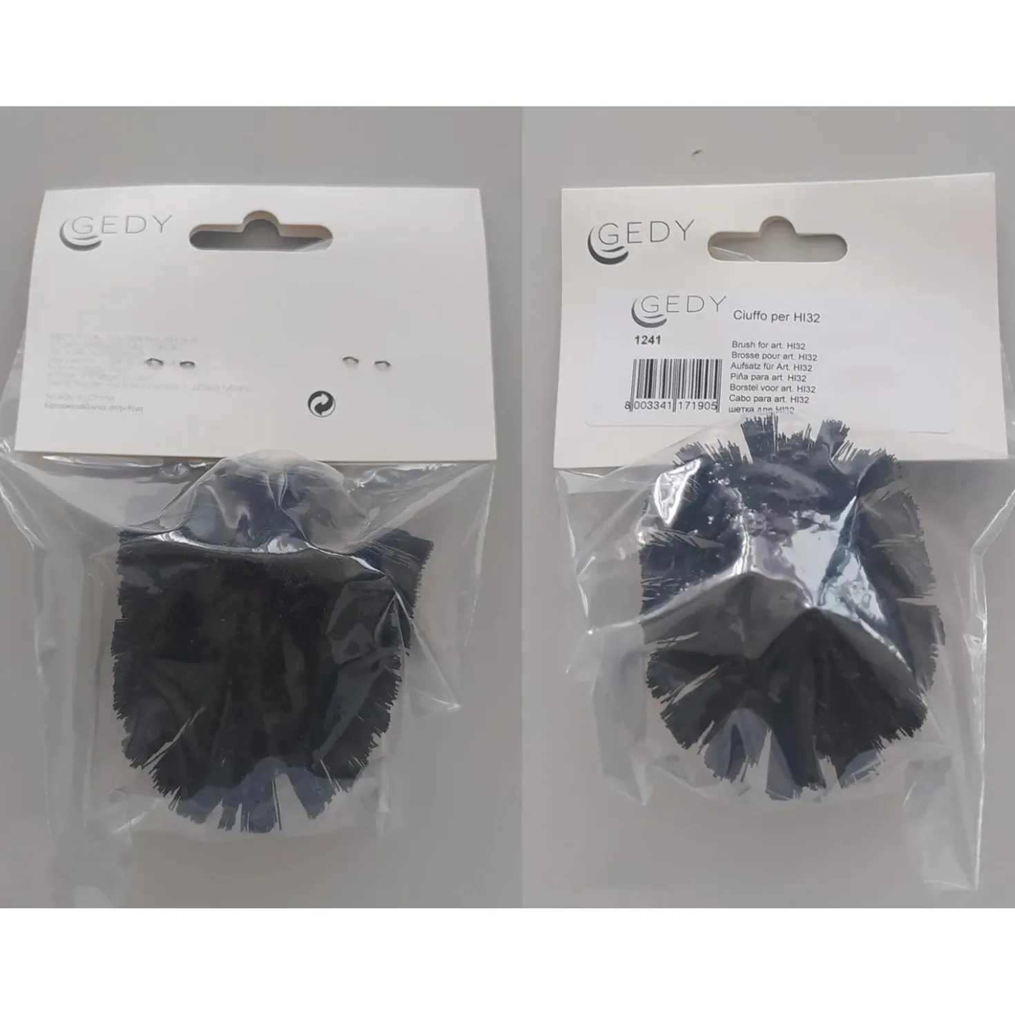 Ciuffo in setola nero per piantane hi32