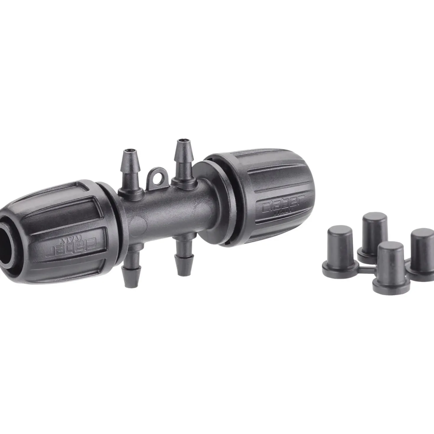 Claber raccordo Ø 1/2" (13-16 mm) 4 uscite 1/4" Block System