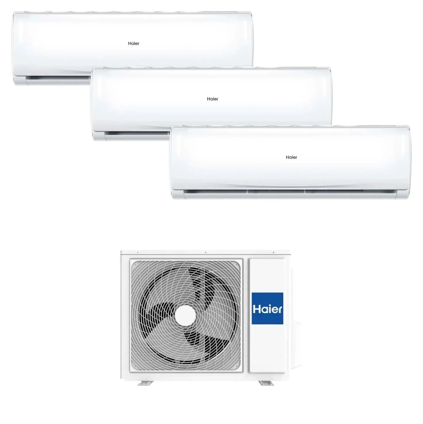 Climatizzatore fisso Haier Set Trendy trialsplit 9000+9000+12000/21000 A++