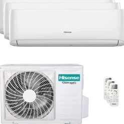 Climatizzatore fisso Hisense Trialsplit 9+9+12 BTU UNI-AIR Wifi 6.2 kW A++/A+