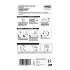 Clip adesive trasparenti 3M Command™ per decorazioni 20 pz