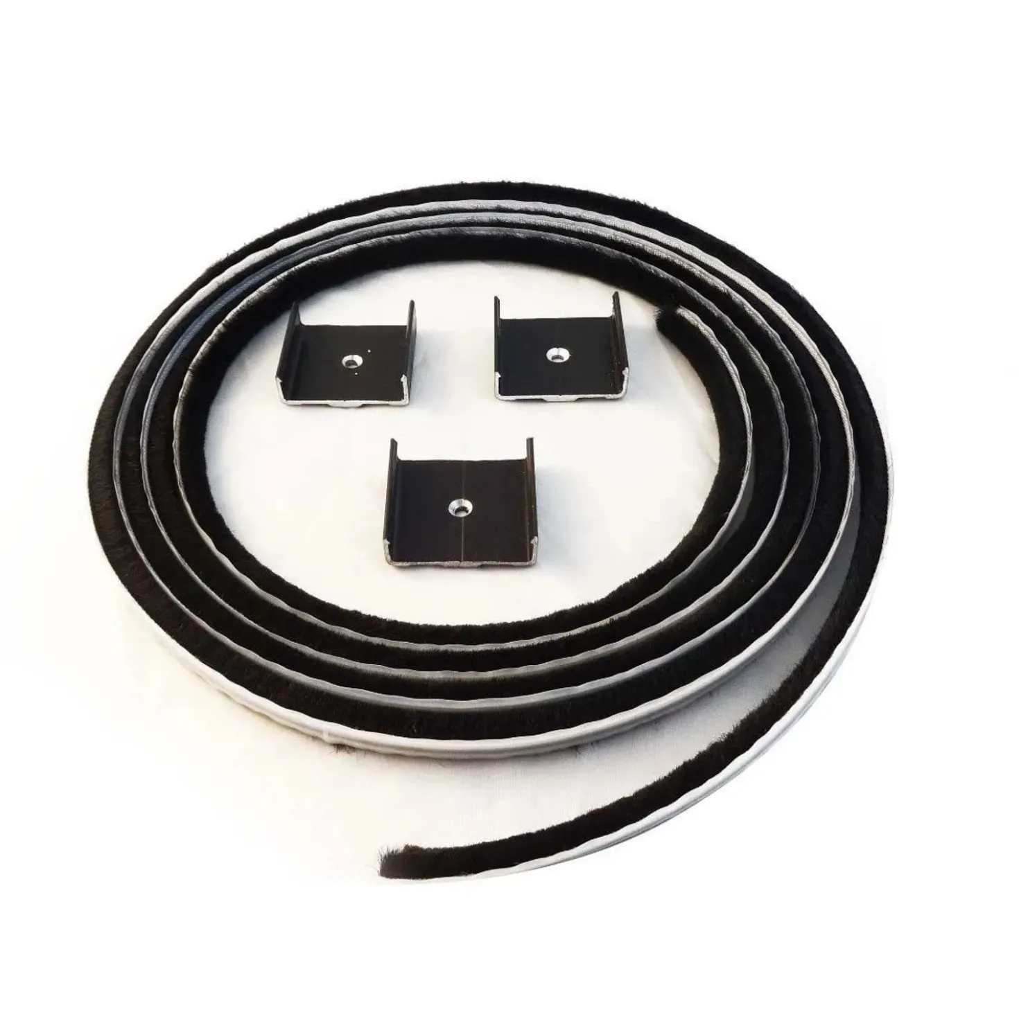 Clip di fisaggio per aggancio laterale zanzariera 14x23x0,5 cm nero