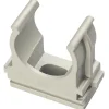 Clips fissatubo a scatto per tubi Ø 25 mm grigie 25 pz