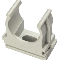 Clips fissatubo a scatto per tubi Ø 25 mm grigie 25 pz