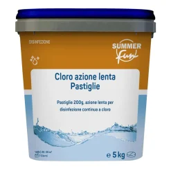 Cloro pastiglie azione lenta per disinfezione continua 5 kg