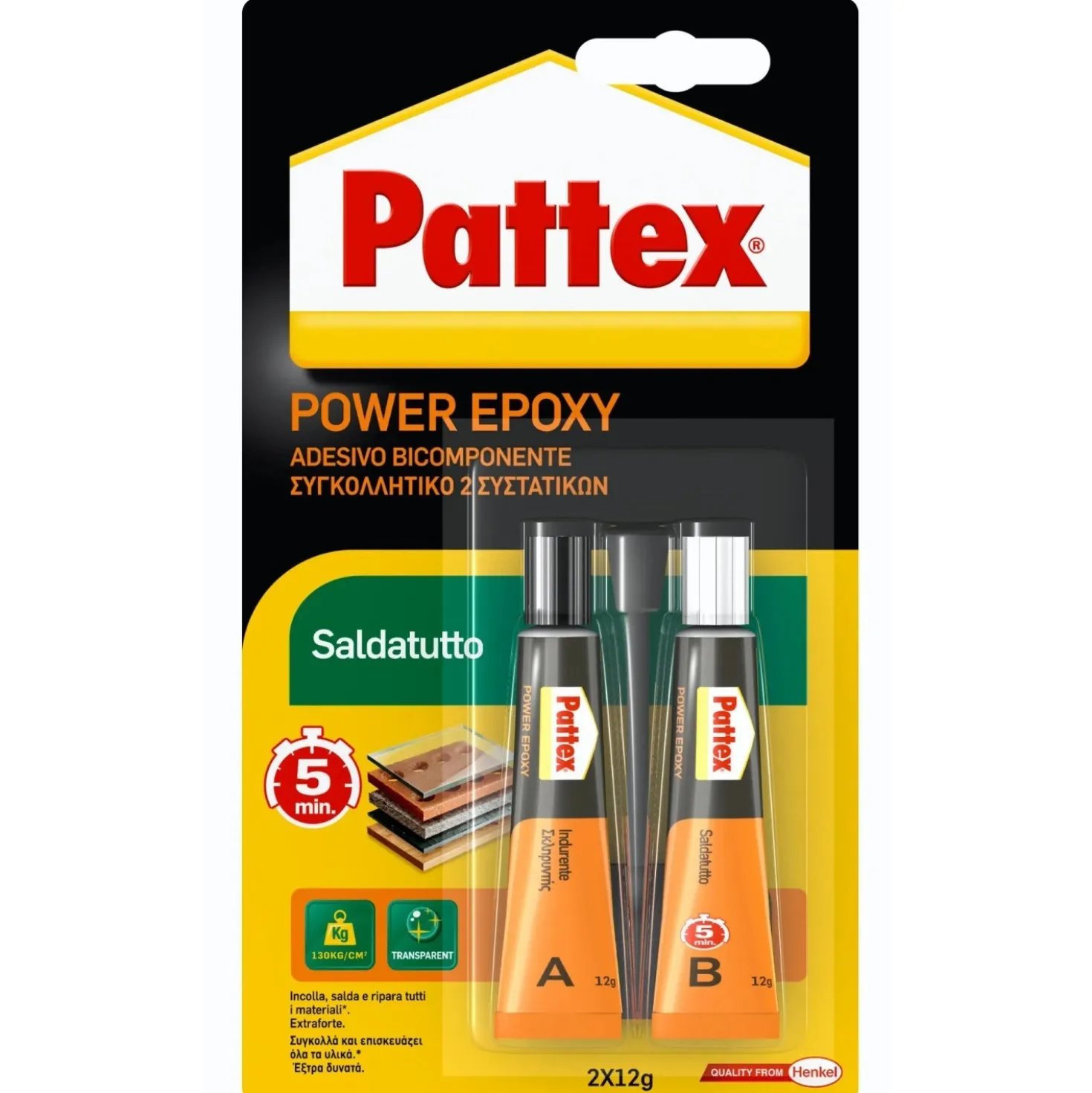 Colla bicomponente Pattex Saldatutto 24 g