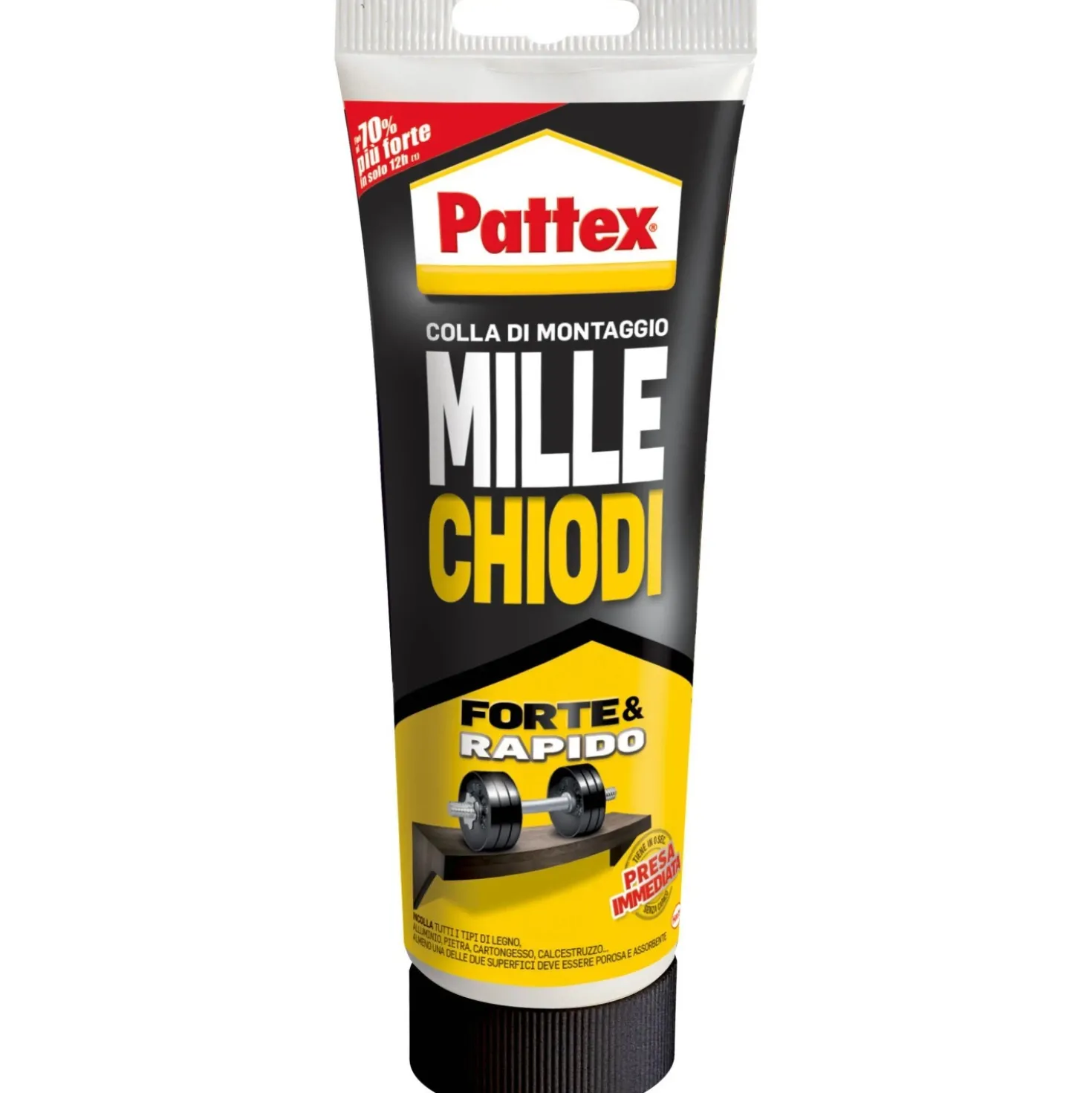 Colla di montaggio Pattex Millechiodi Forte&Rapido 250 g