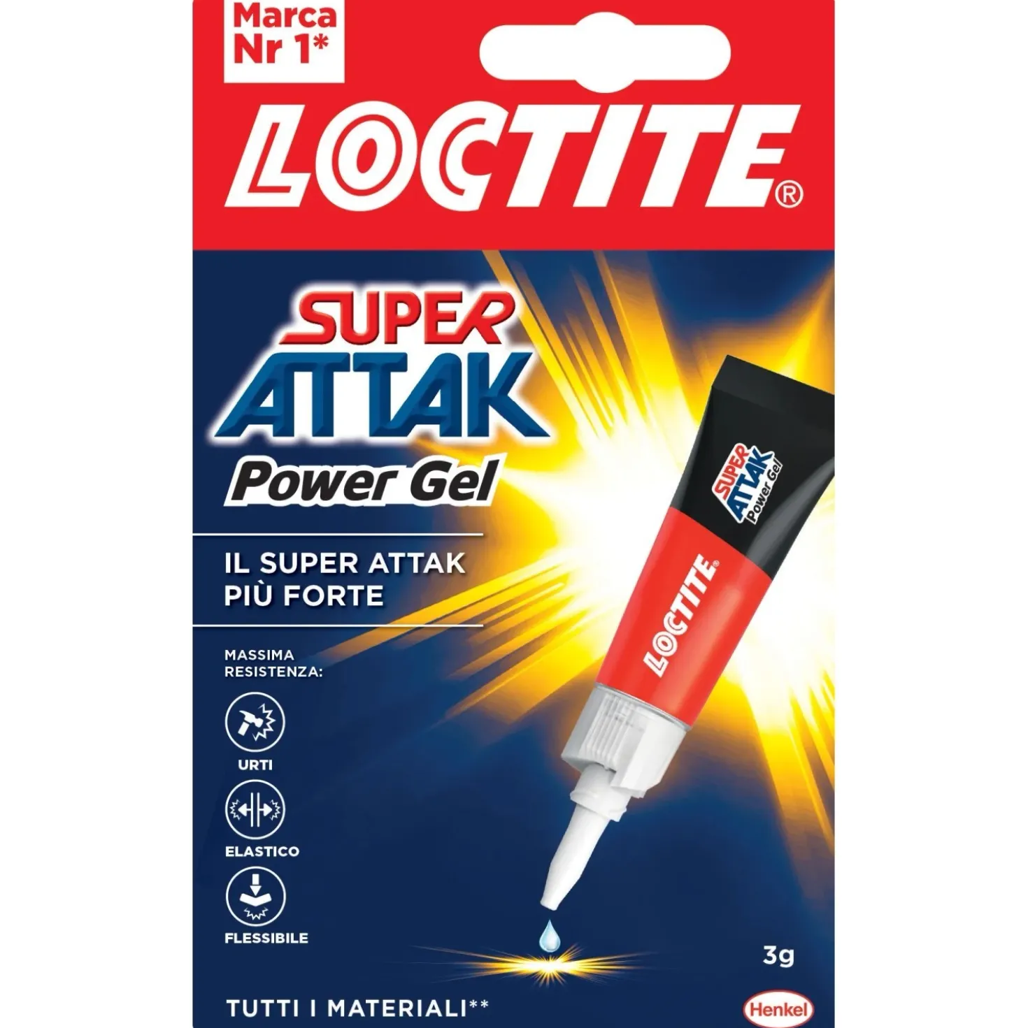 Colla gel Loctite Super Attak Flex Gel 3 g