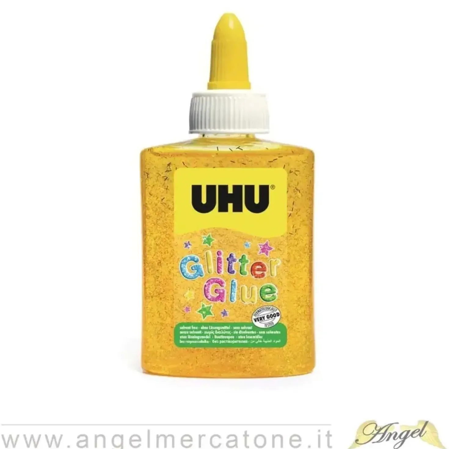 Colla glitter giallo UHU 88,5 ml